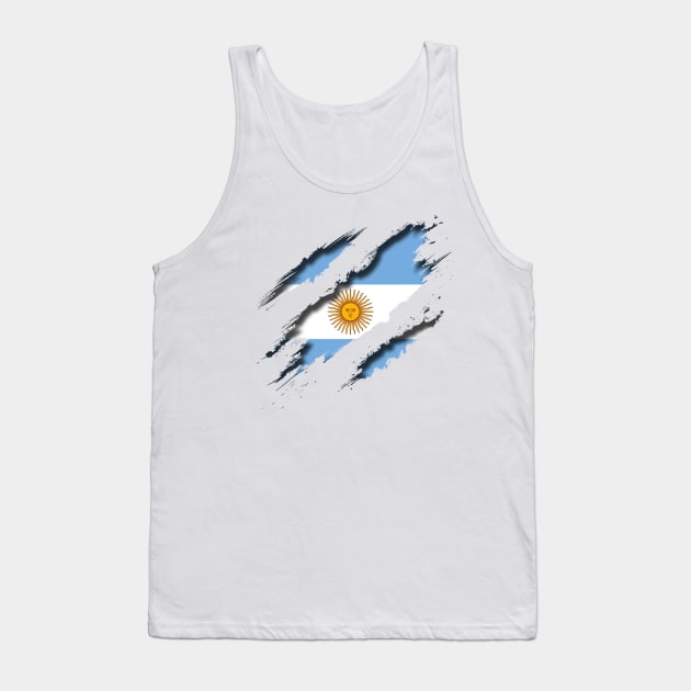 Argentina Shredding Tank Top by blackcheetah